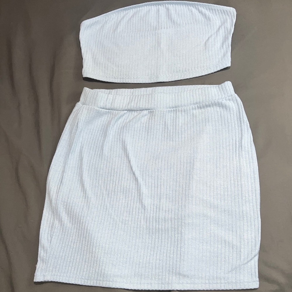 Light blue two piece skirt set 🩵